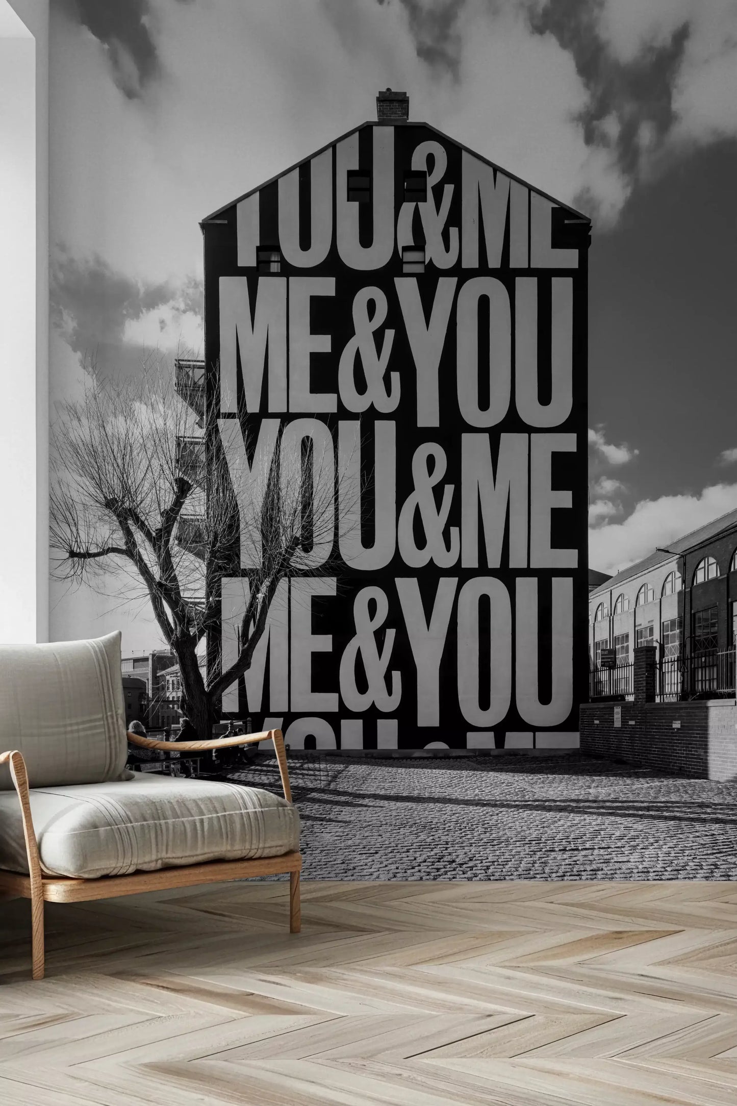 Du & Ich Urban Art Wandbild