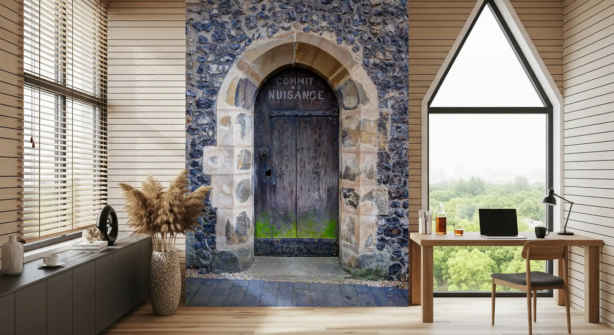 Historic Arched Entry Commit No Nuisance Wall Mural