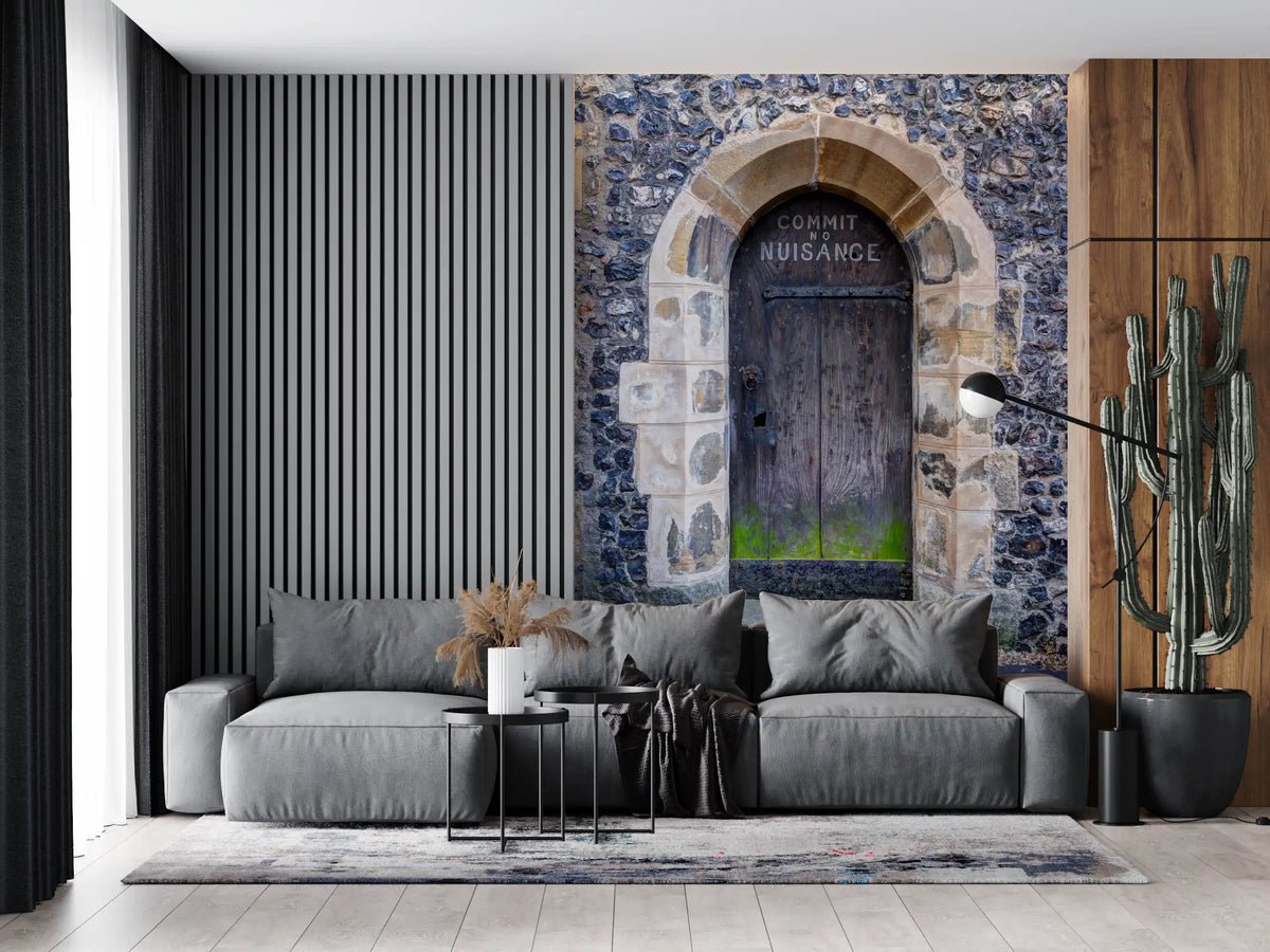 Historic Arched Entry Commit No Nuisance Wall Mural