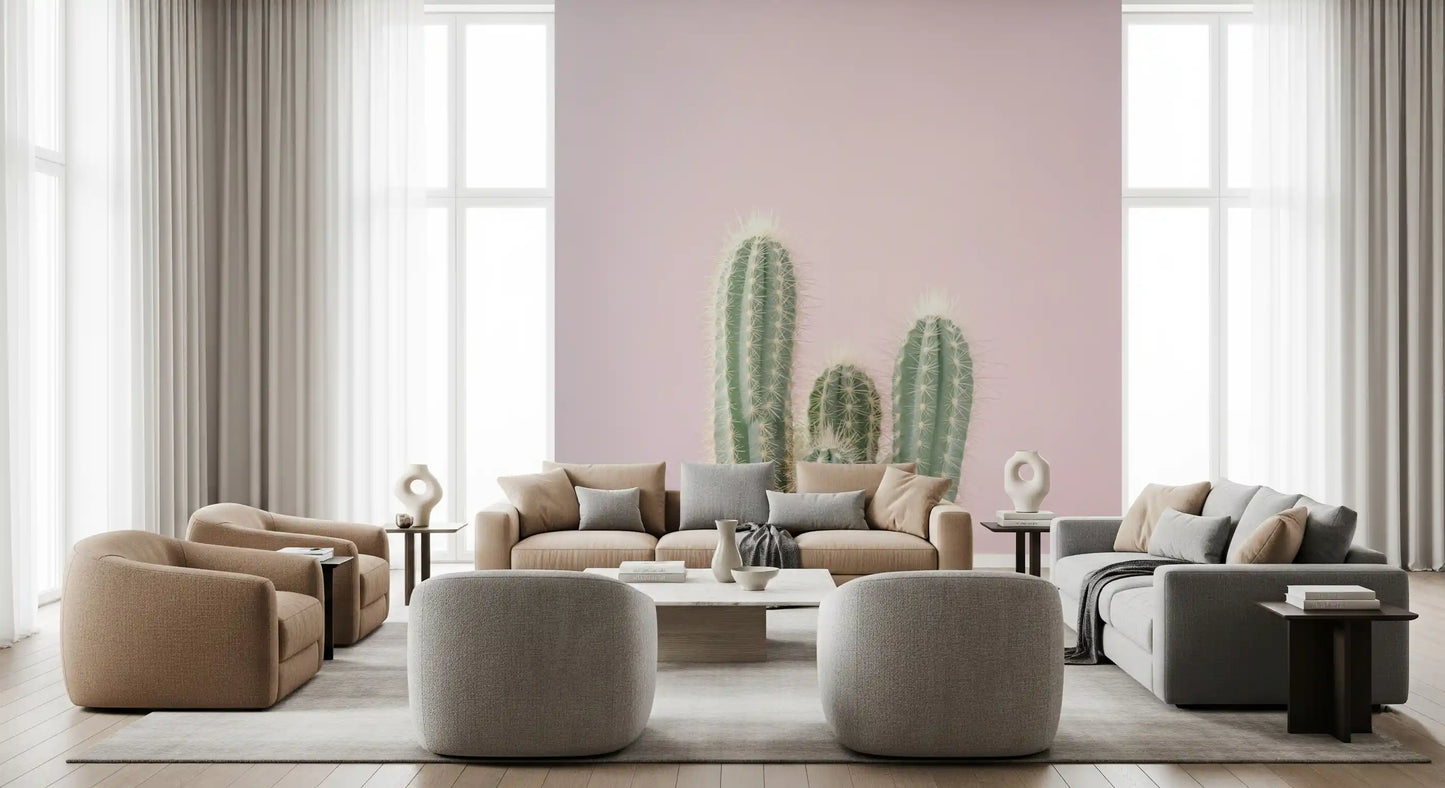 Blush Desert Spire Wall Mural