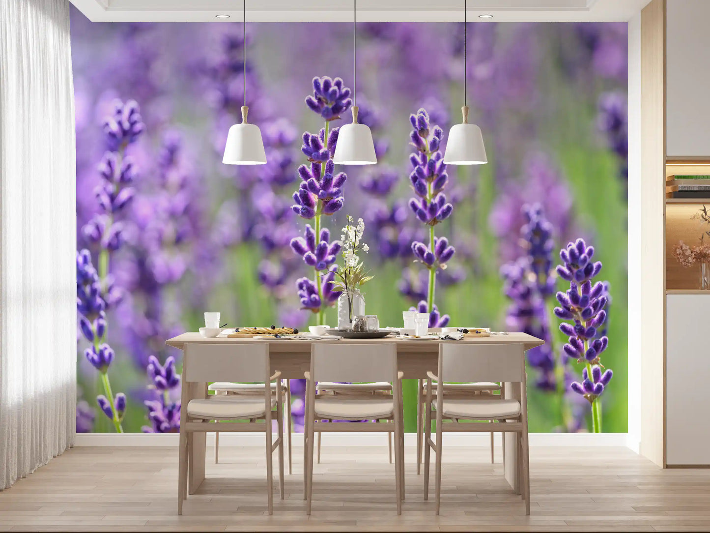 Wandbild Sanfte Lavendelblüten