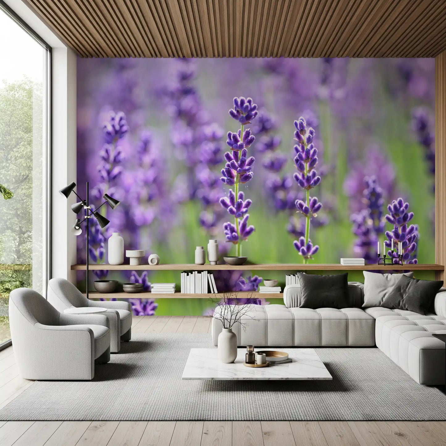 Wandbild Sanfte Lavendelblüten