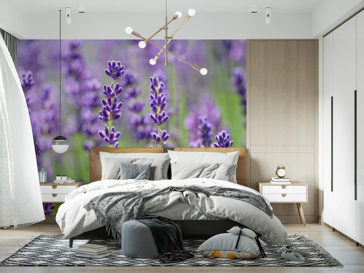 Wandbild Sanfte Lavendelblüten