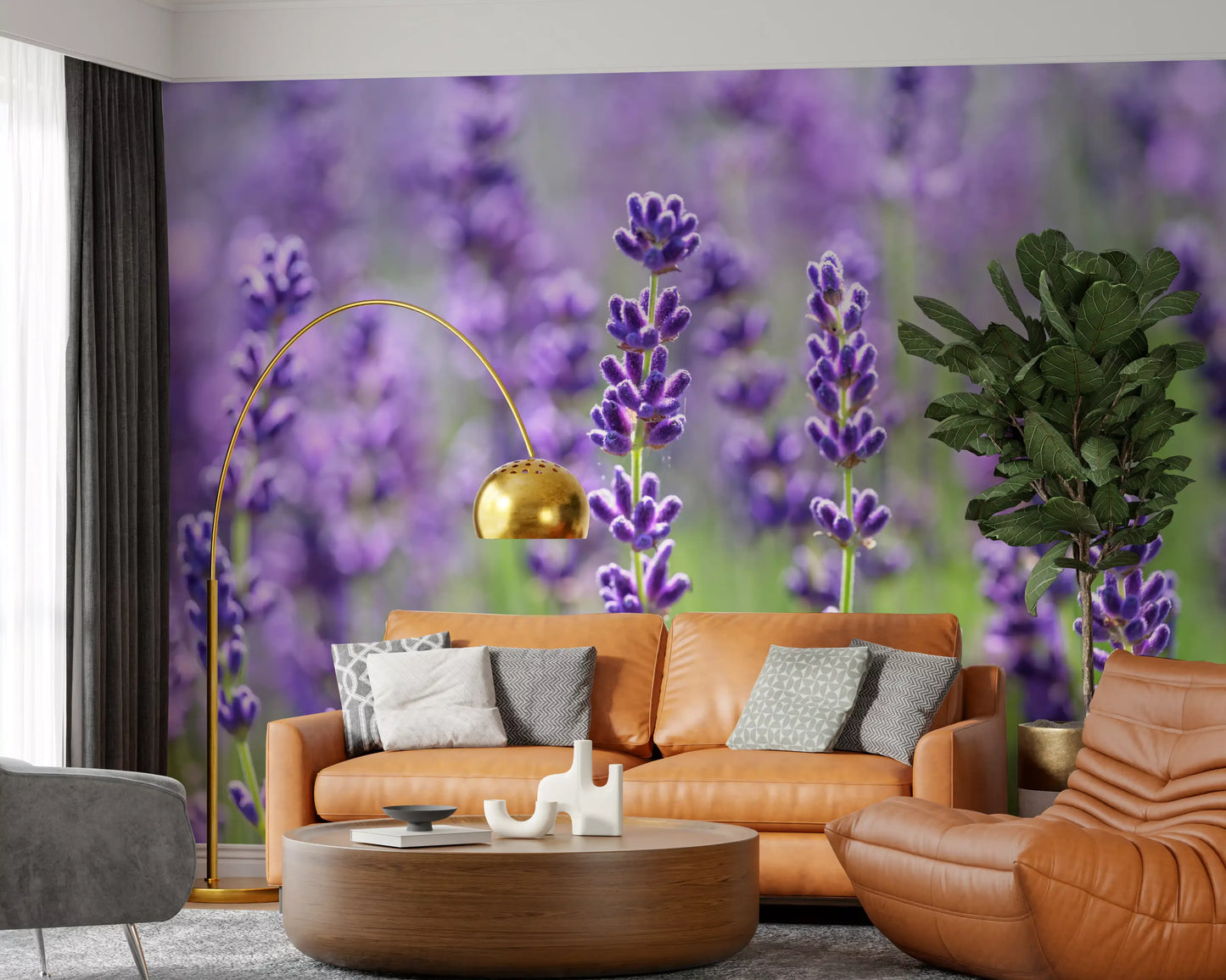 Wandbild Sanfte Lavendelblüten