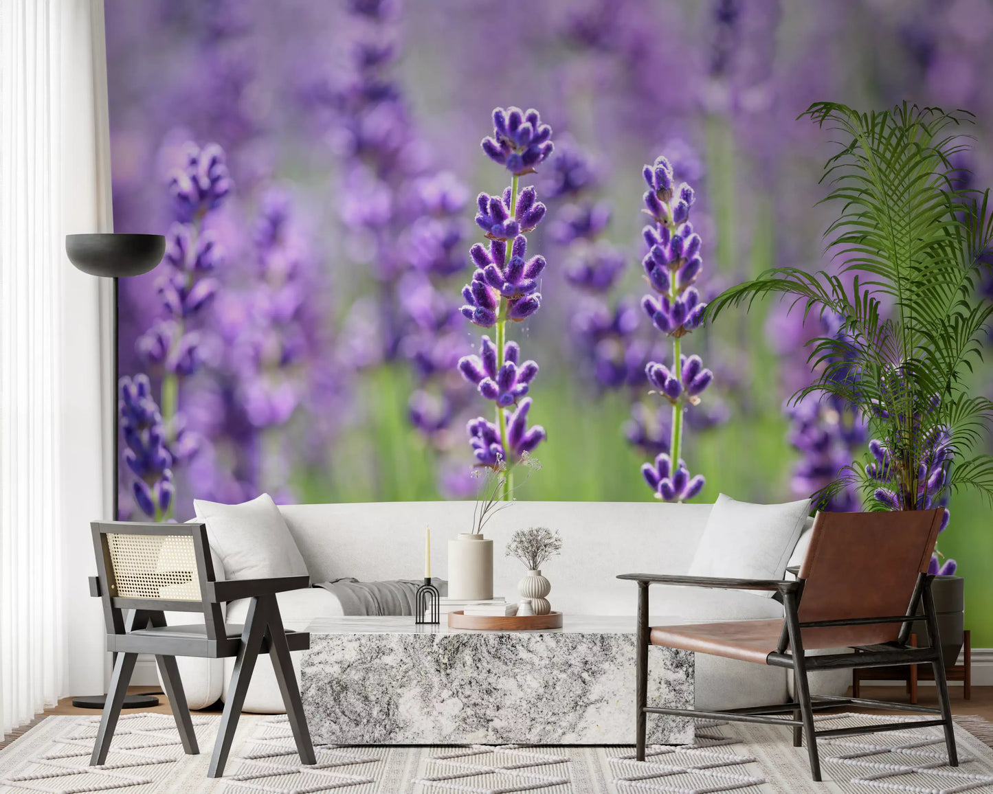 Wandbild Sanfte Lavendelblüten