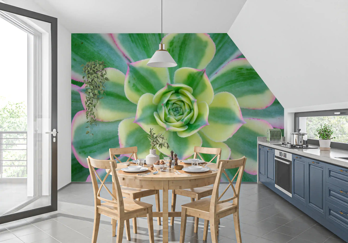 Murale da Parete Serenità Succulenta