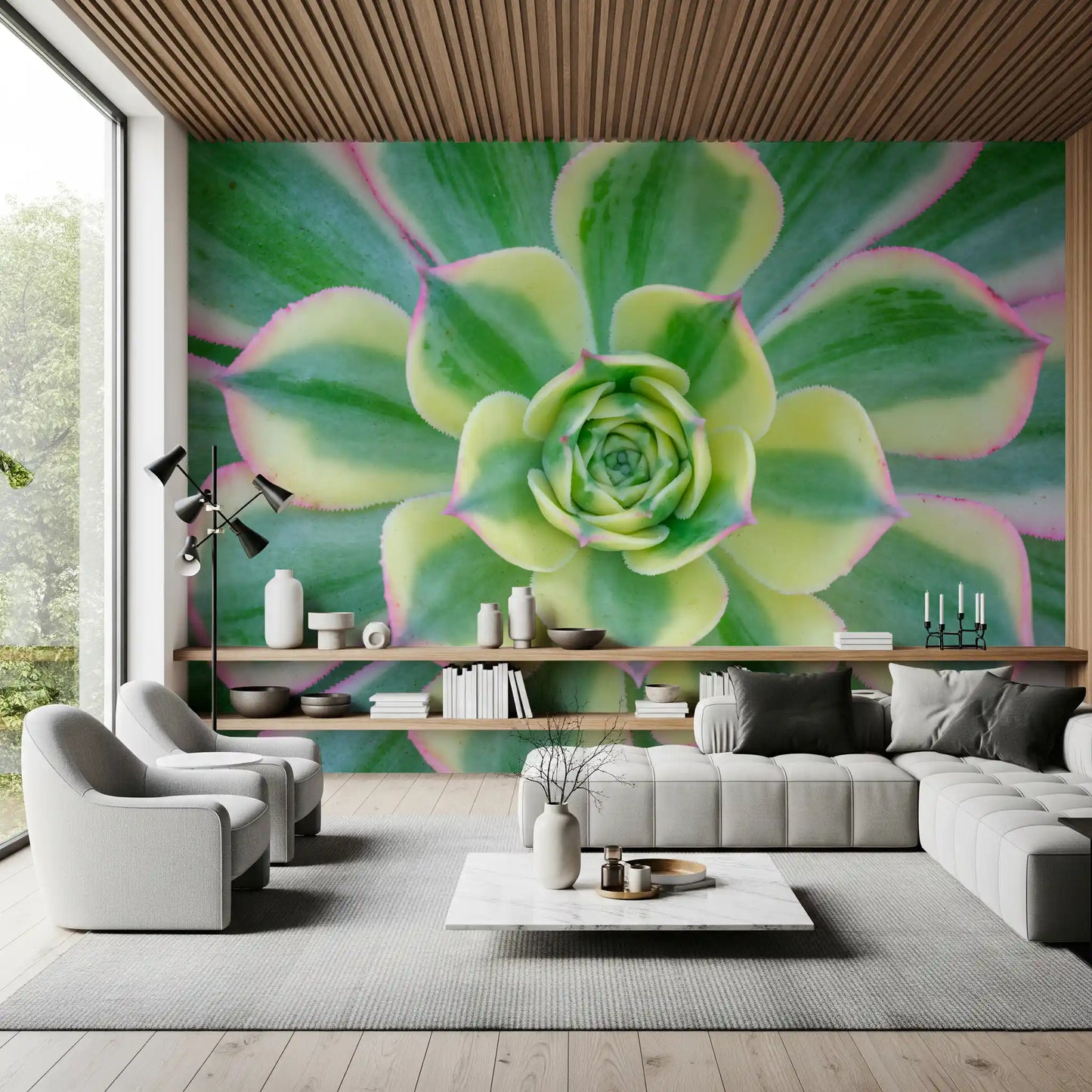 Murale da Parete Serenità Succulenta