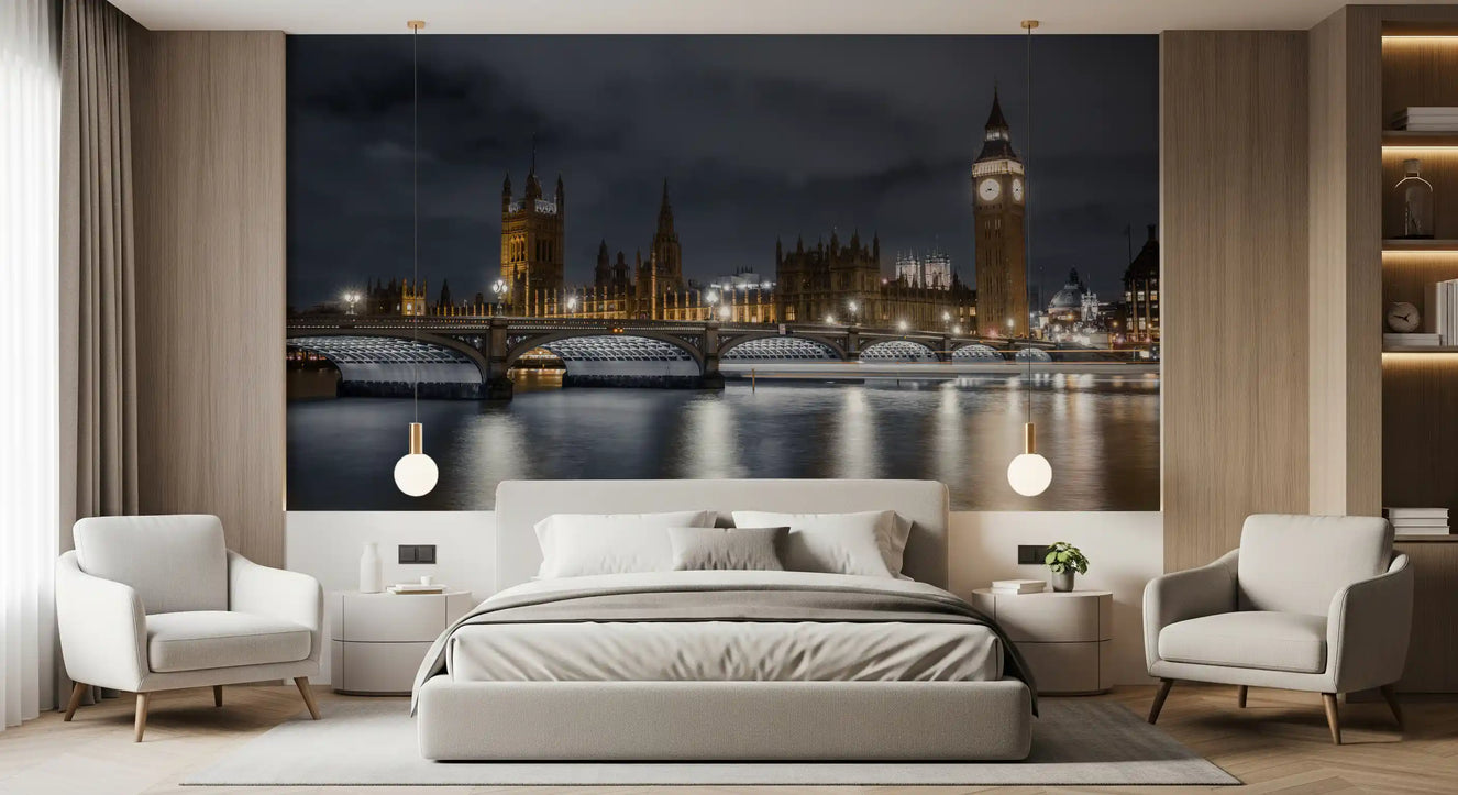 Fresque Murale Majesté Illuminée de Londres
