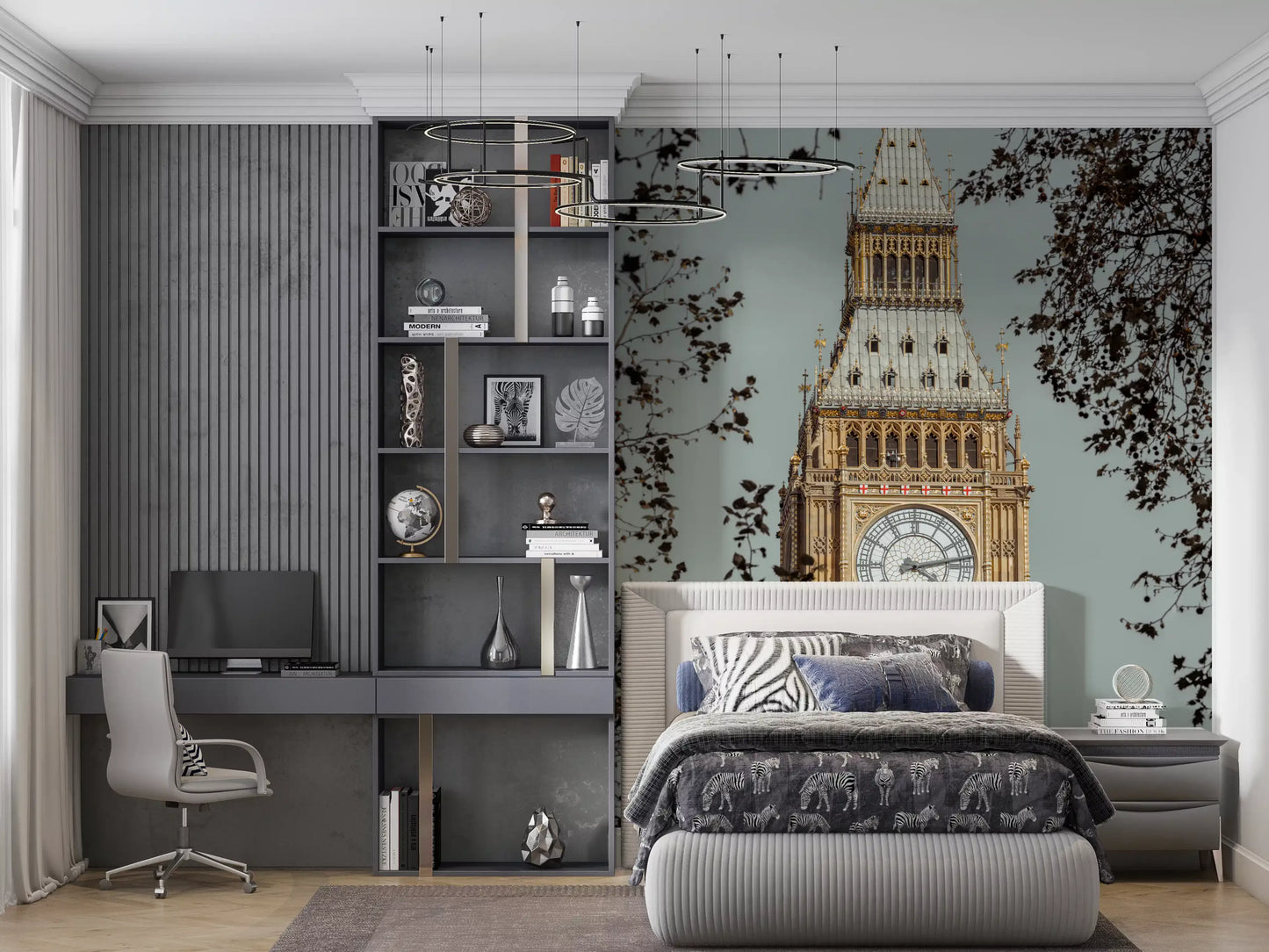 Gran Mural de Pared Reloj de Londres