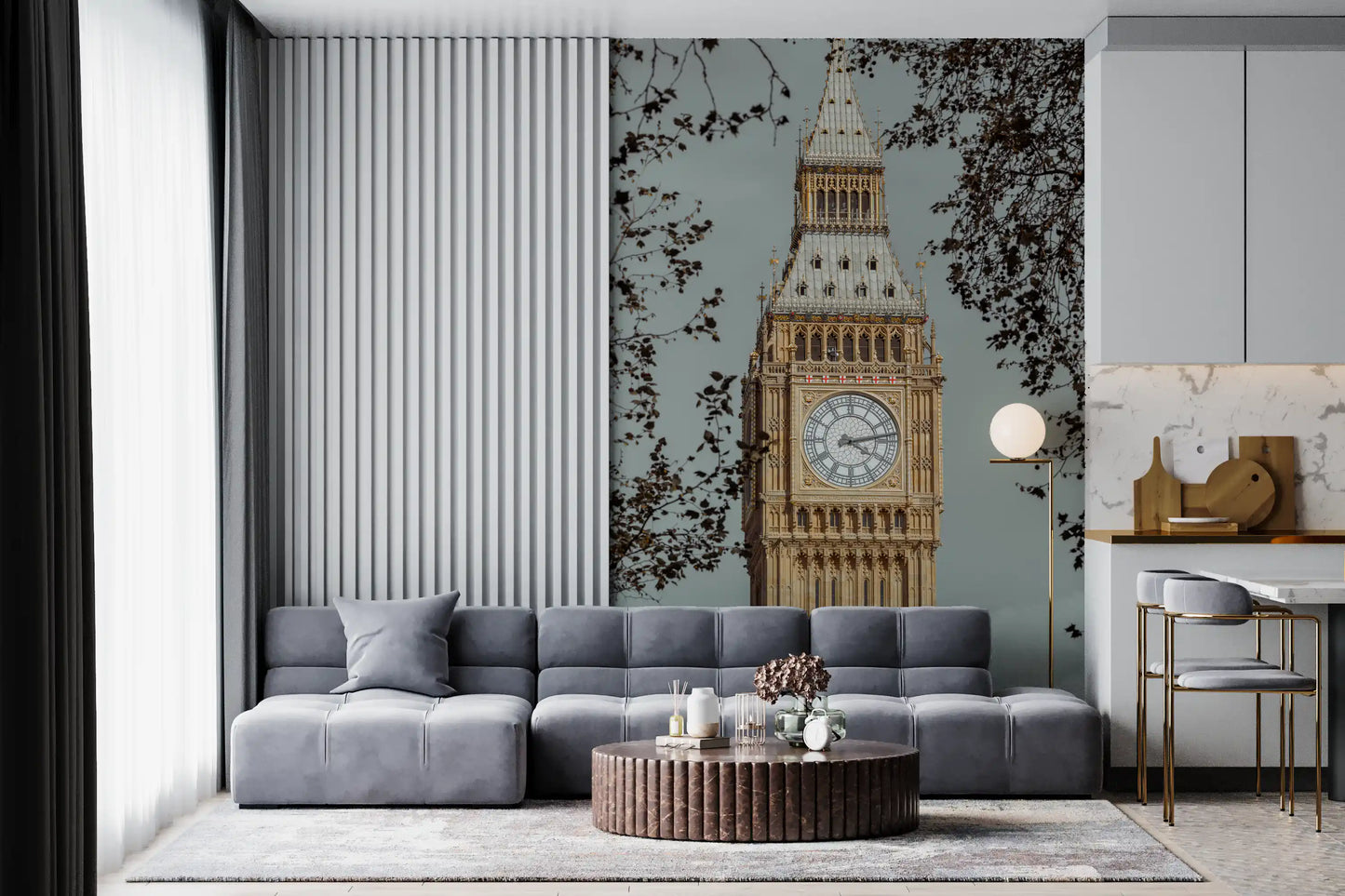 Gran Mural de Pared Reloj de Londres