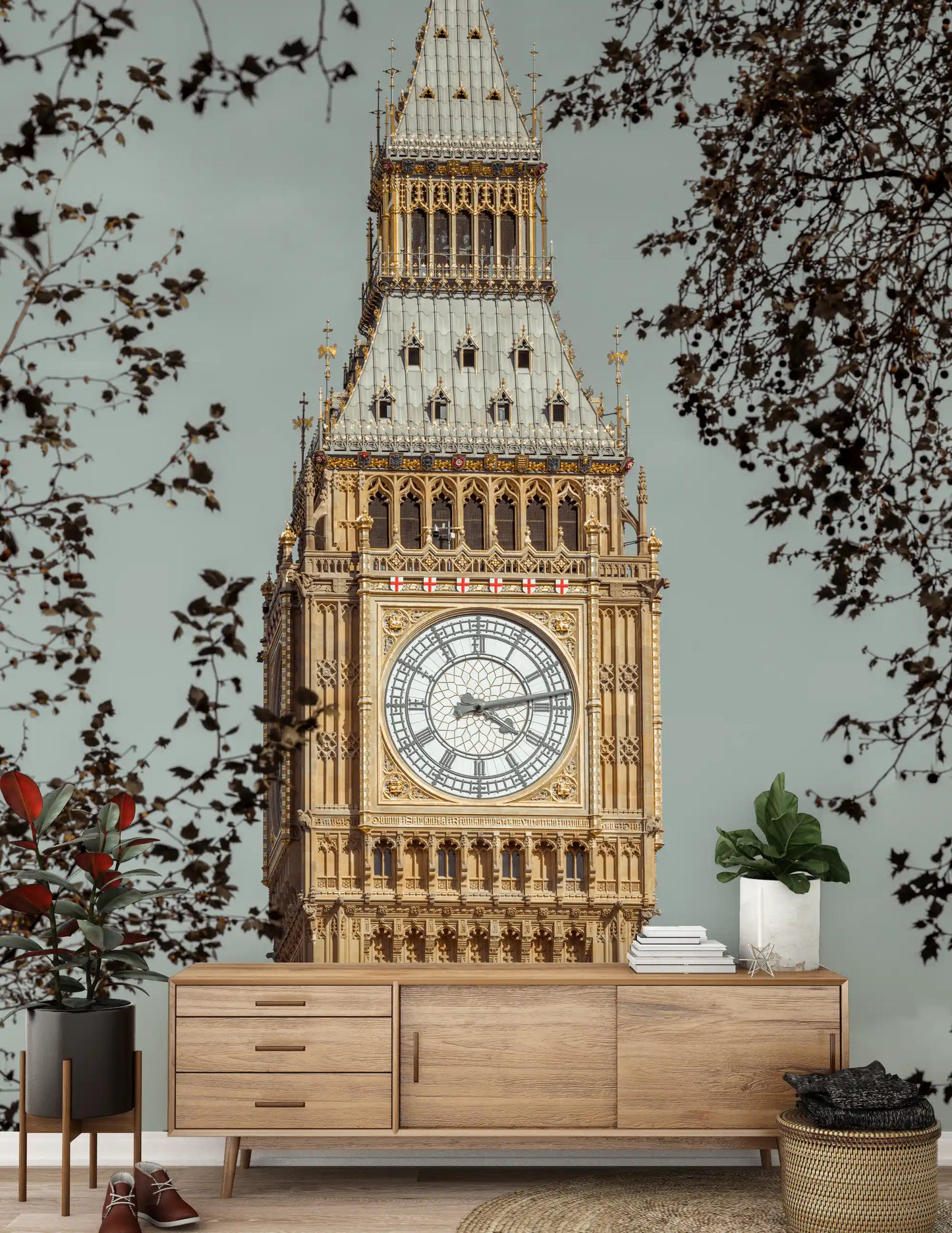 Gran Mural de Pared Reloj de Londres