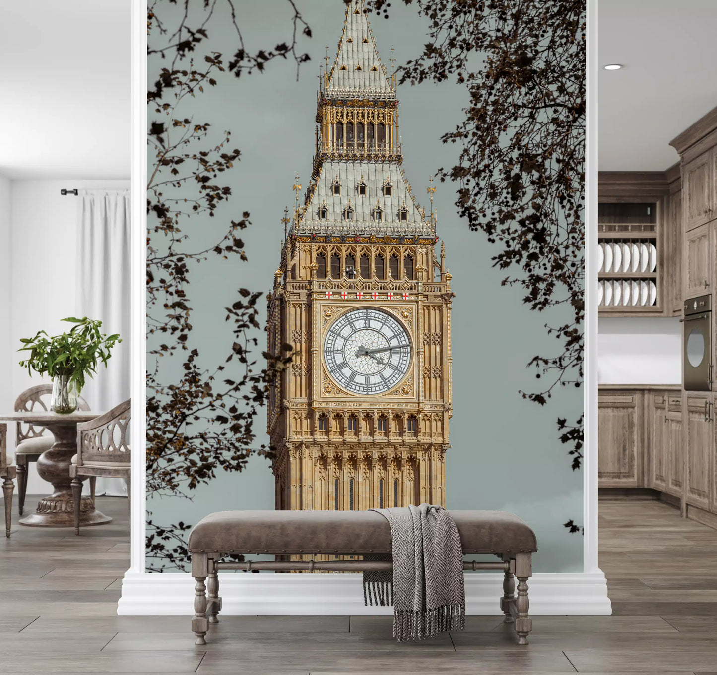 Gran Mural de Pared Reloj de Londres