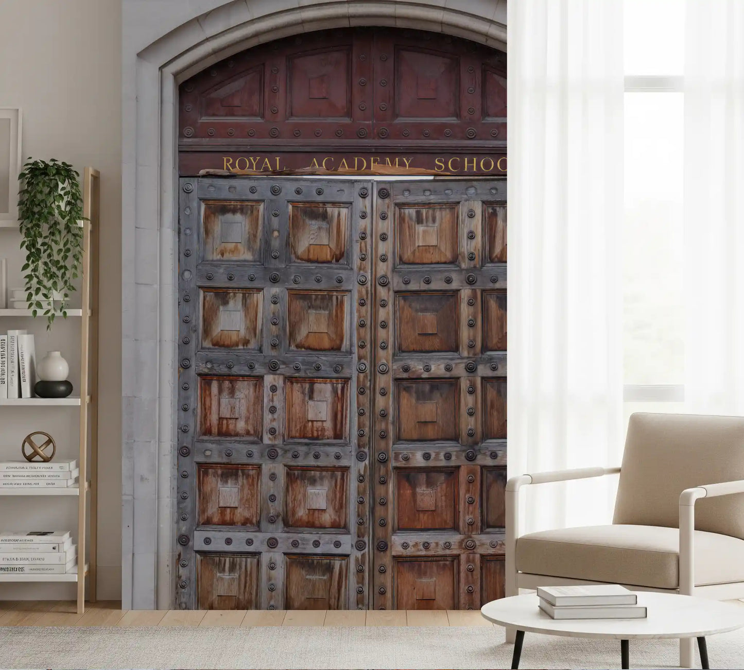 Historisches Akademie-Portal Wandbild