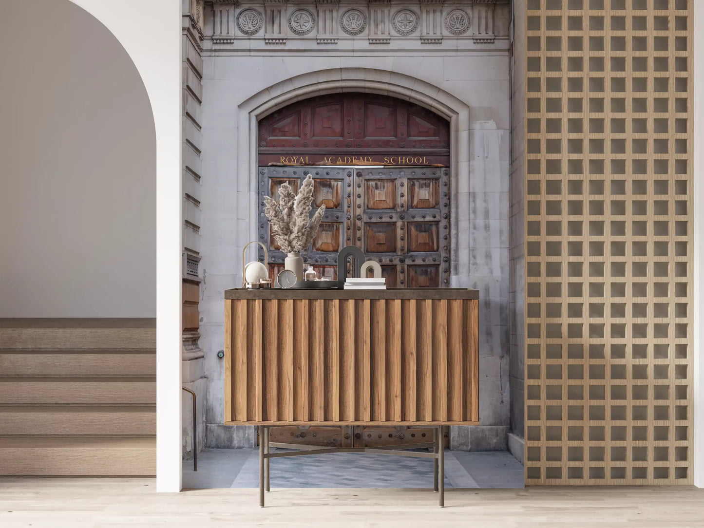 Historisches Akademie-Portal Wandbild