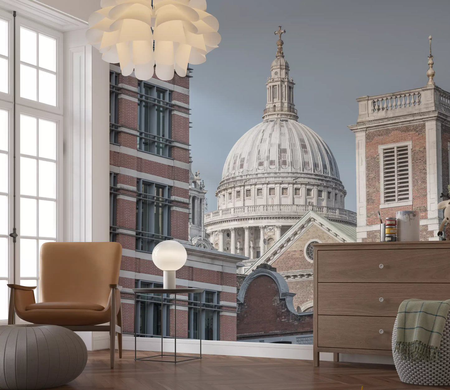 London's Majestic Dome Wall Mural