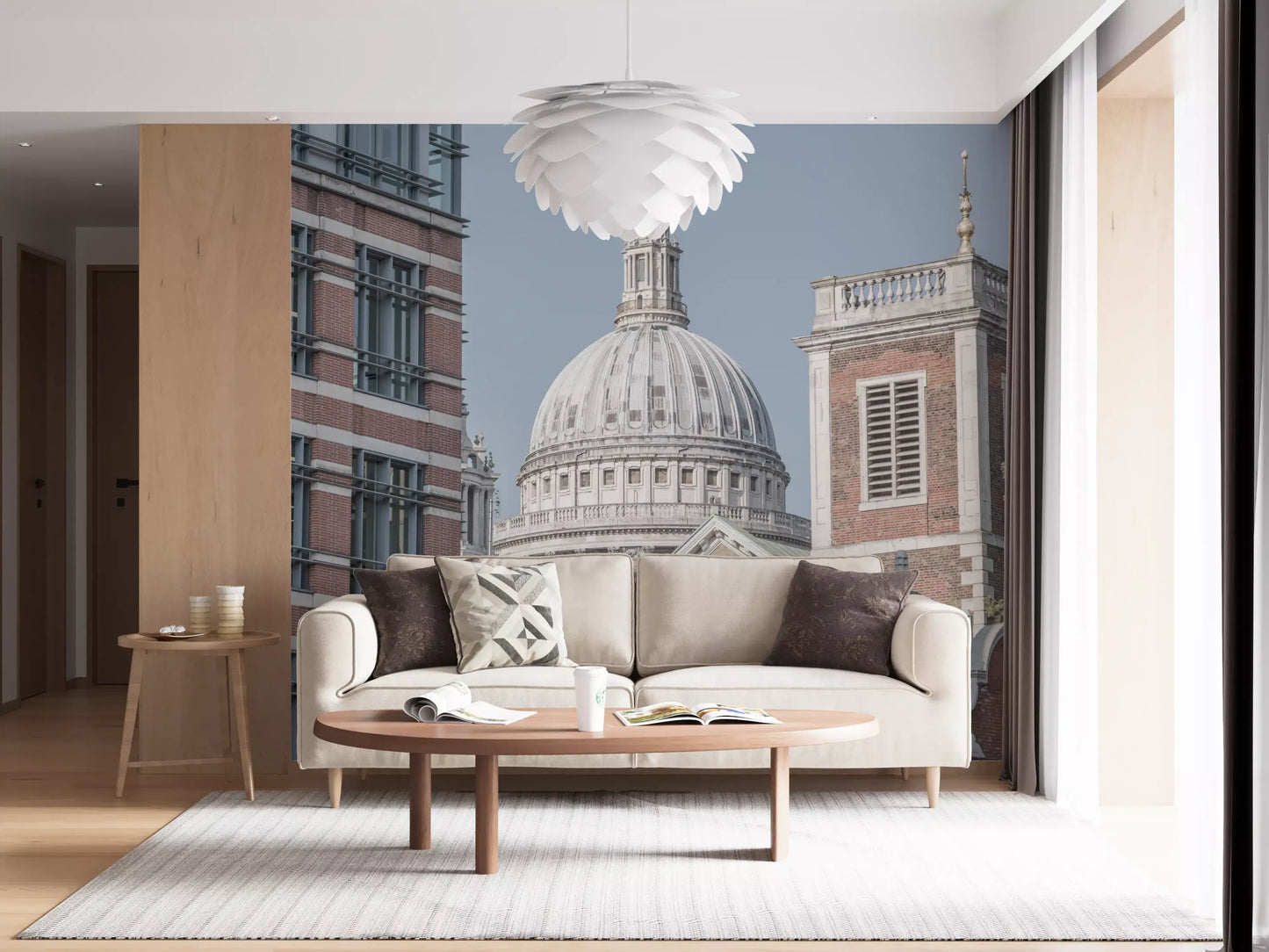 London's Majestic Dome Wall Mural