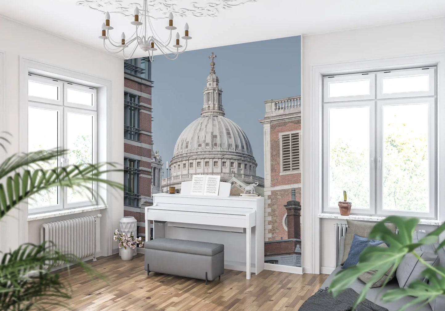 London's Majestic Dome Wall Mural