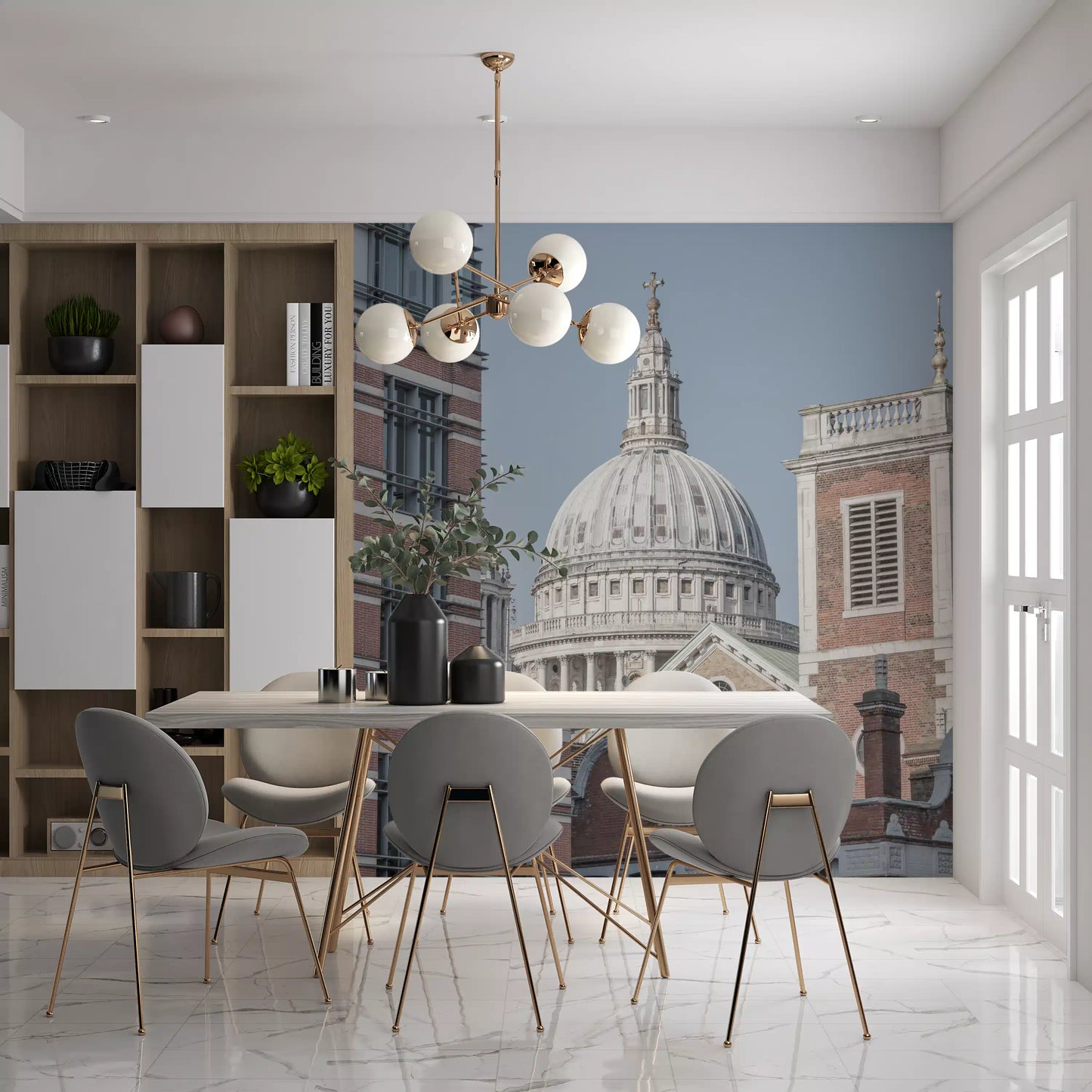London's Majestic Dome Wall Mural