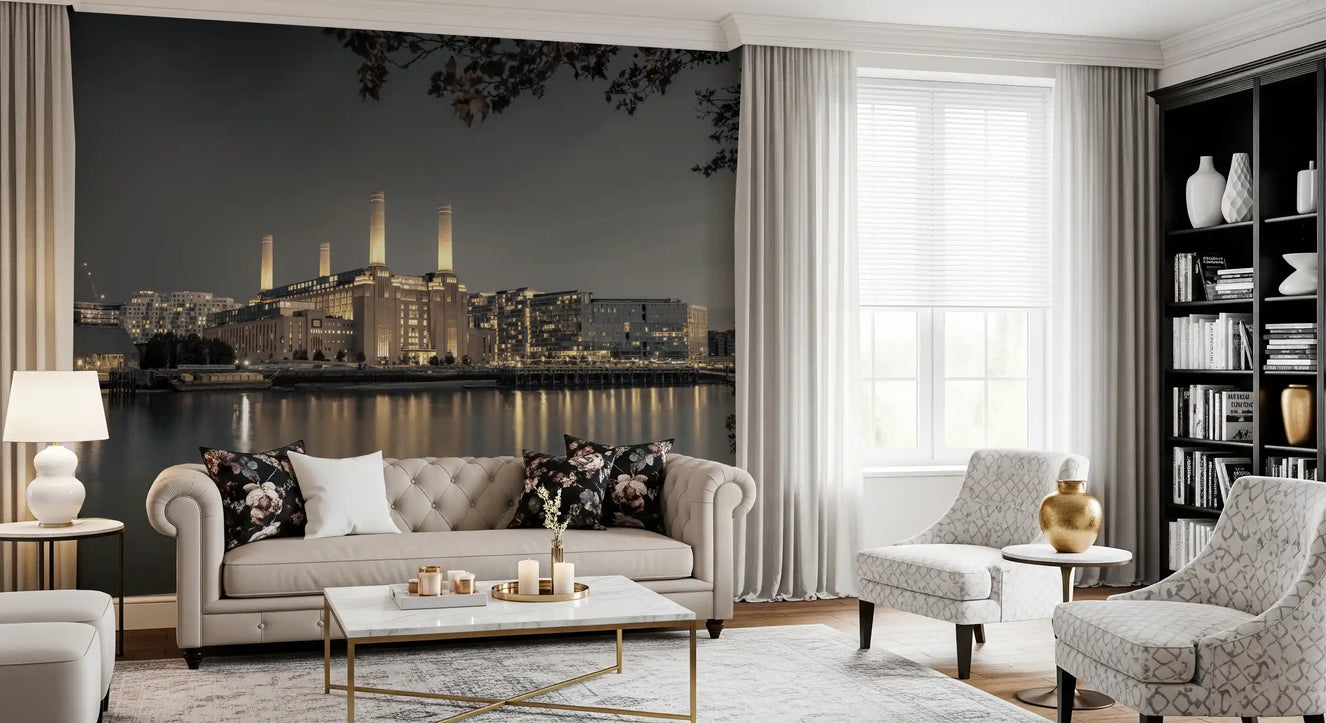London's Illuminated Icon Wall Mural