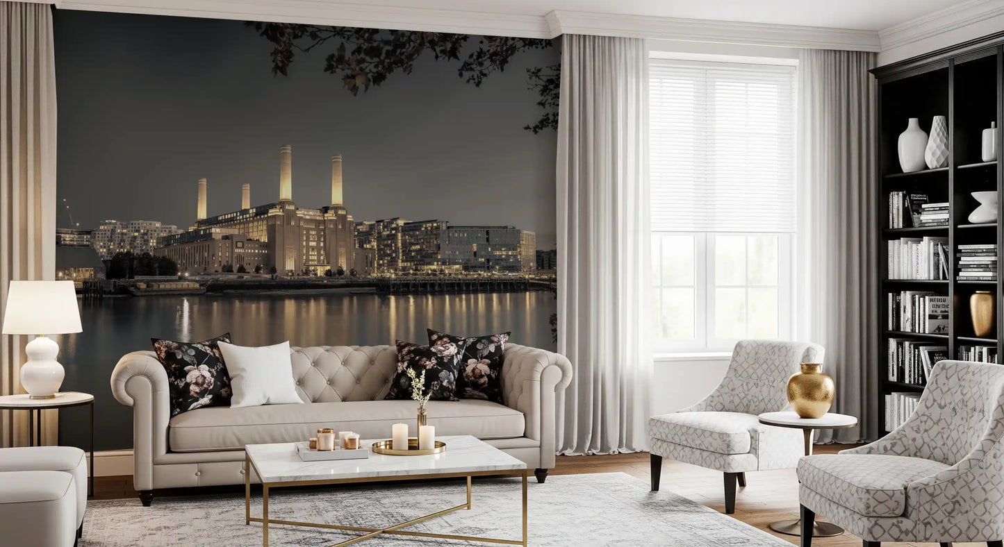 Leuchtendes Wahrzeichen von London Wandbild