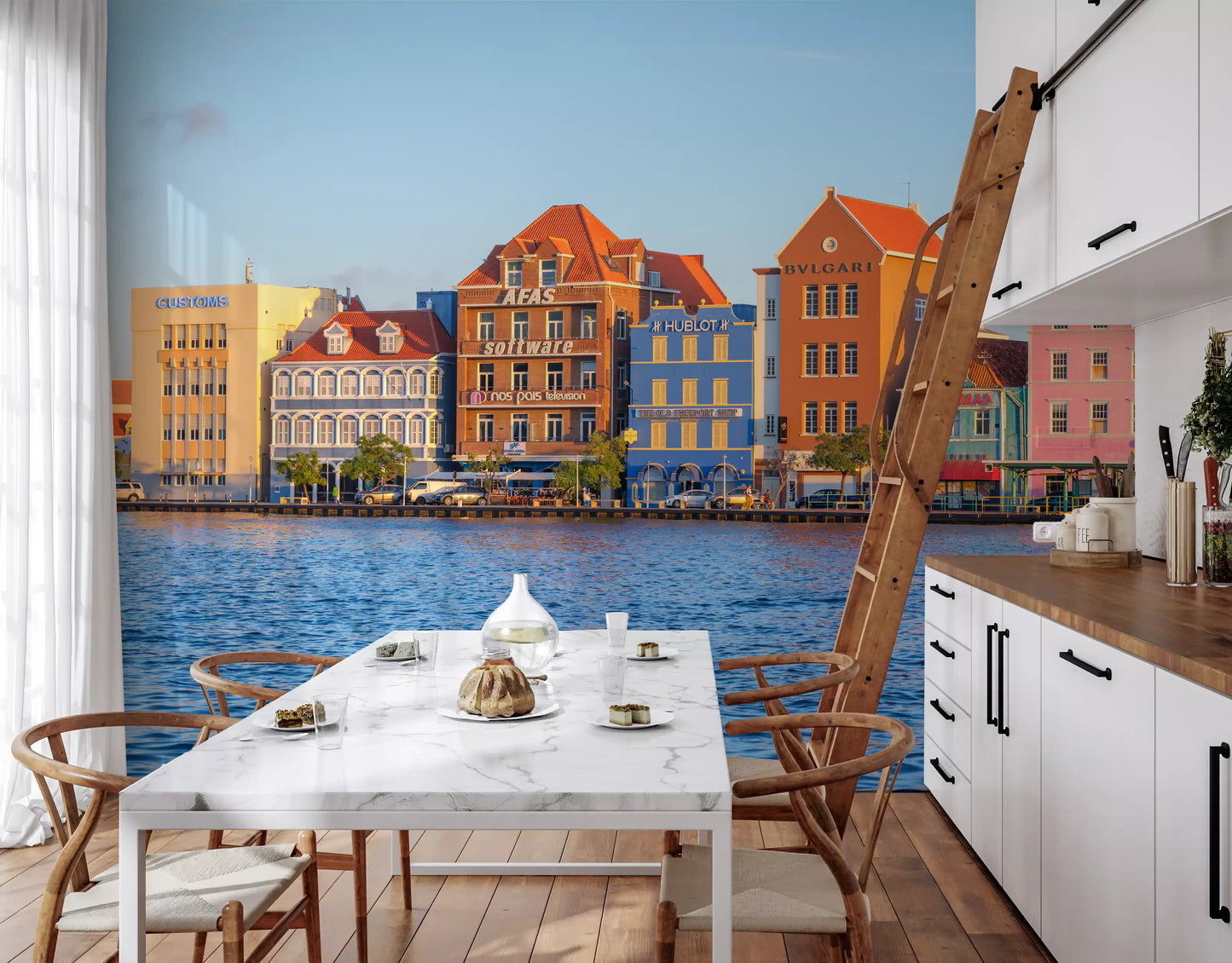 Murale da parete Harbor Hues di Willemstad