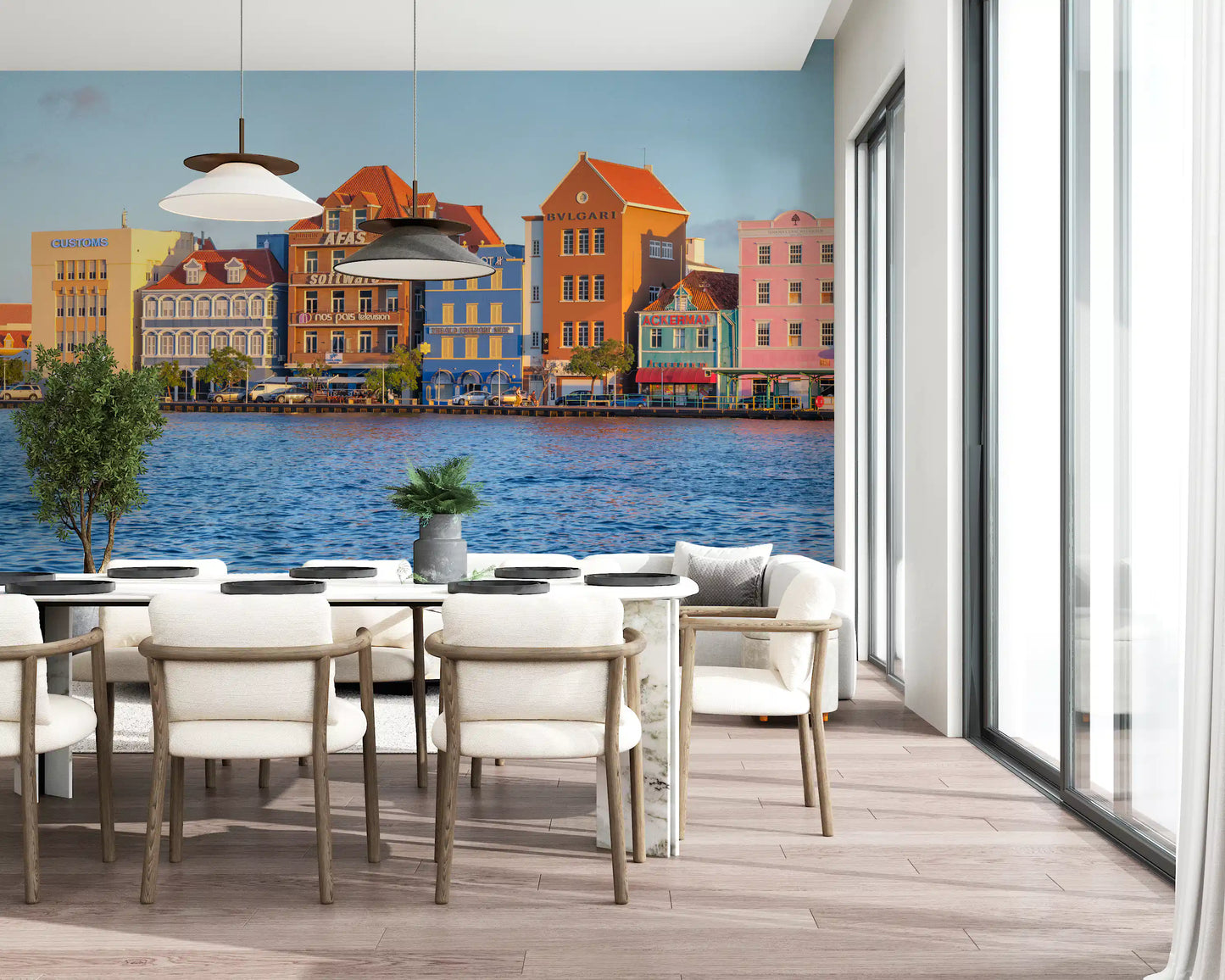 Murale da parete Harbor Hues di Willemstad