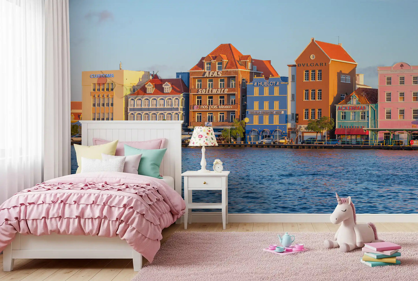 Murale da parete Harbor Hues di Willemstad