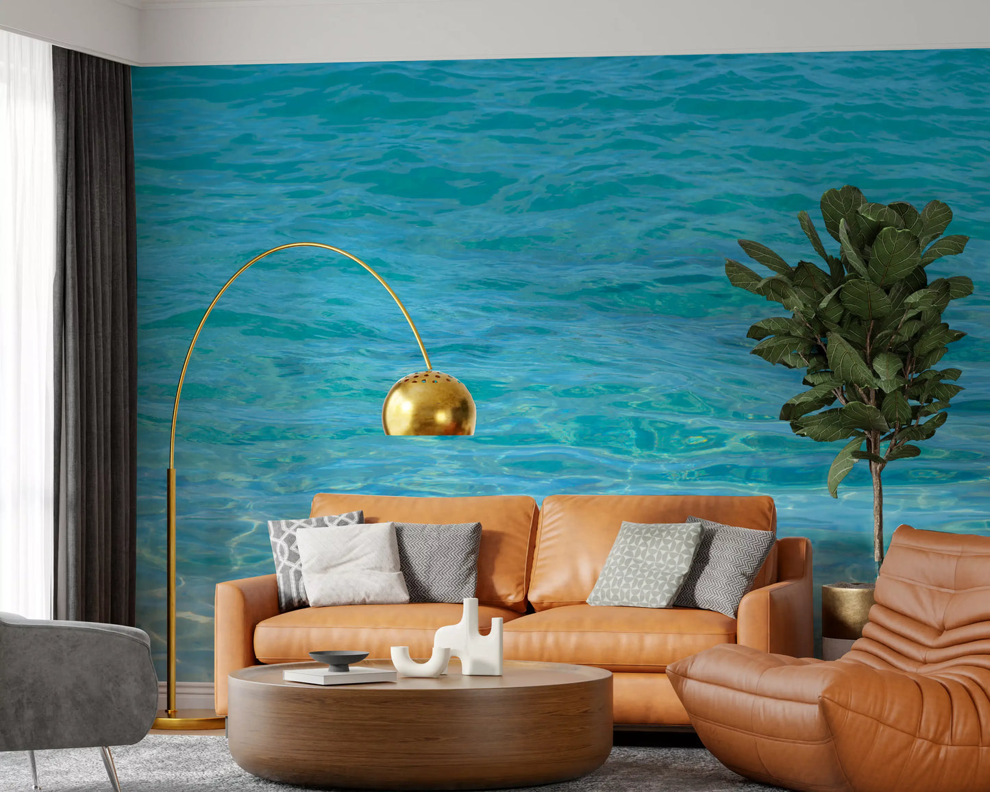 Aqua Serenity Wandbild