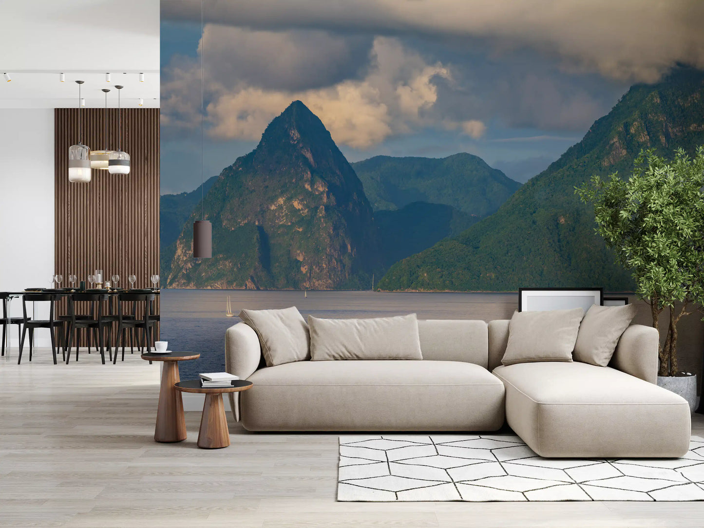 Karibische Majestät: Pitons Serenity Wandbild