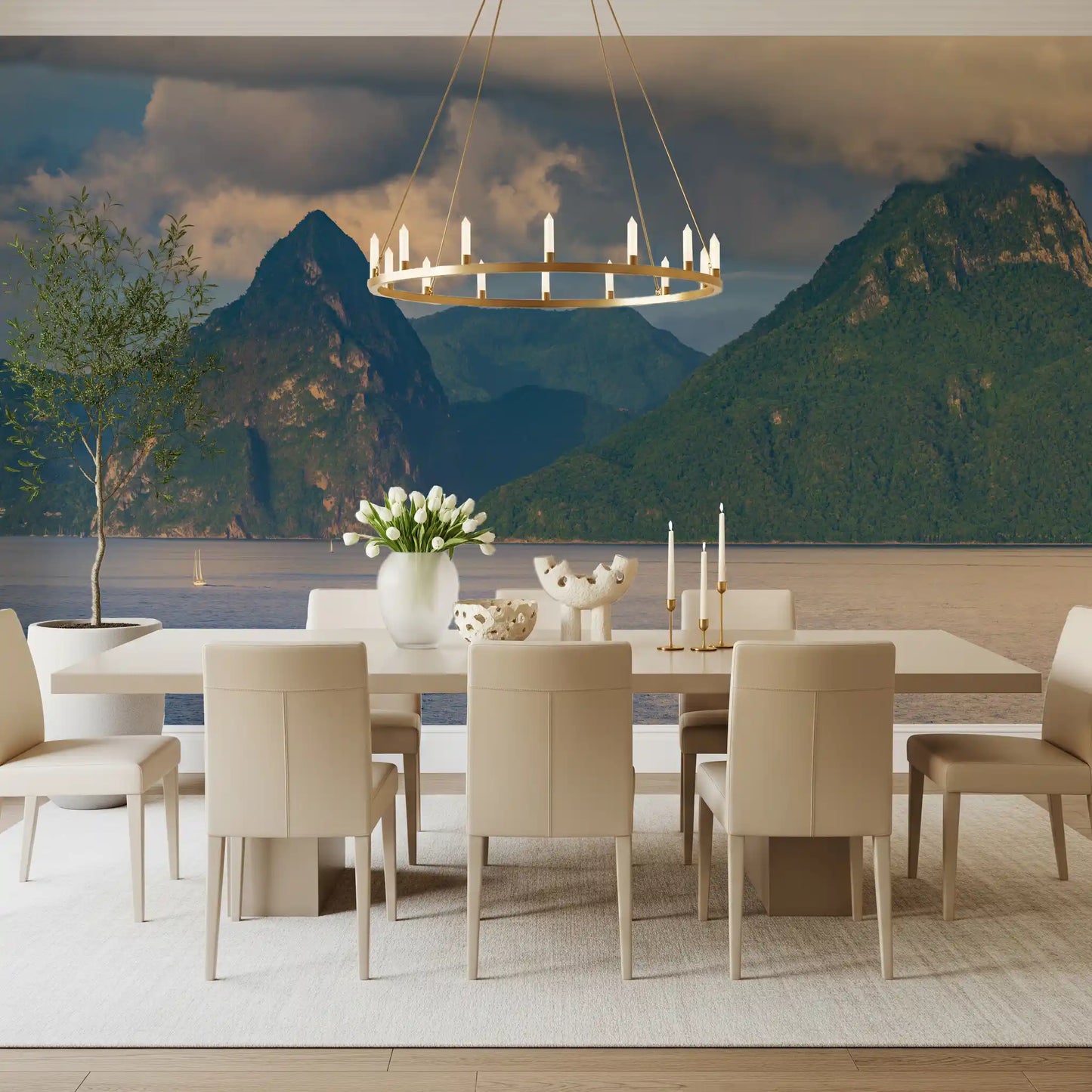 Karibische Majestät: Pitons Serenity Wandbild