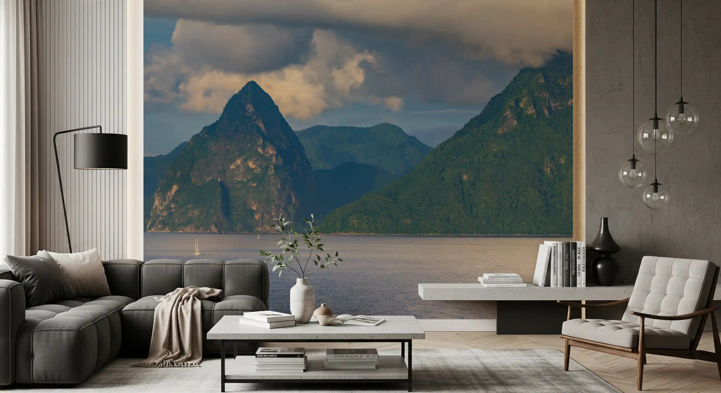 Karibische Majestät: Pitons Serenity Wandbild