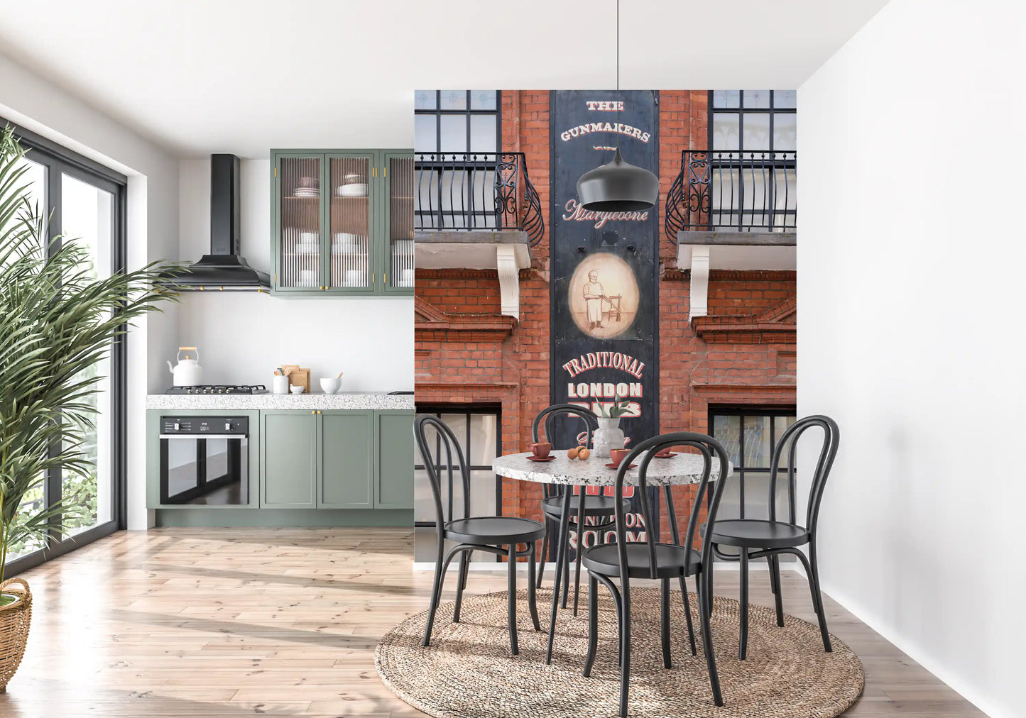 Marylebone Gunmakers Pub Fassade Wandbild