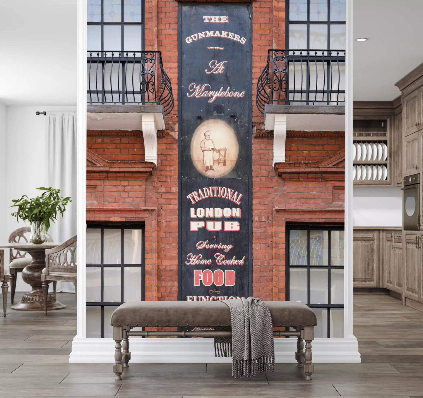 Marylebone Gunmakers Pub Fassade Wandbild