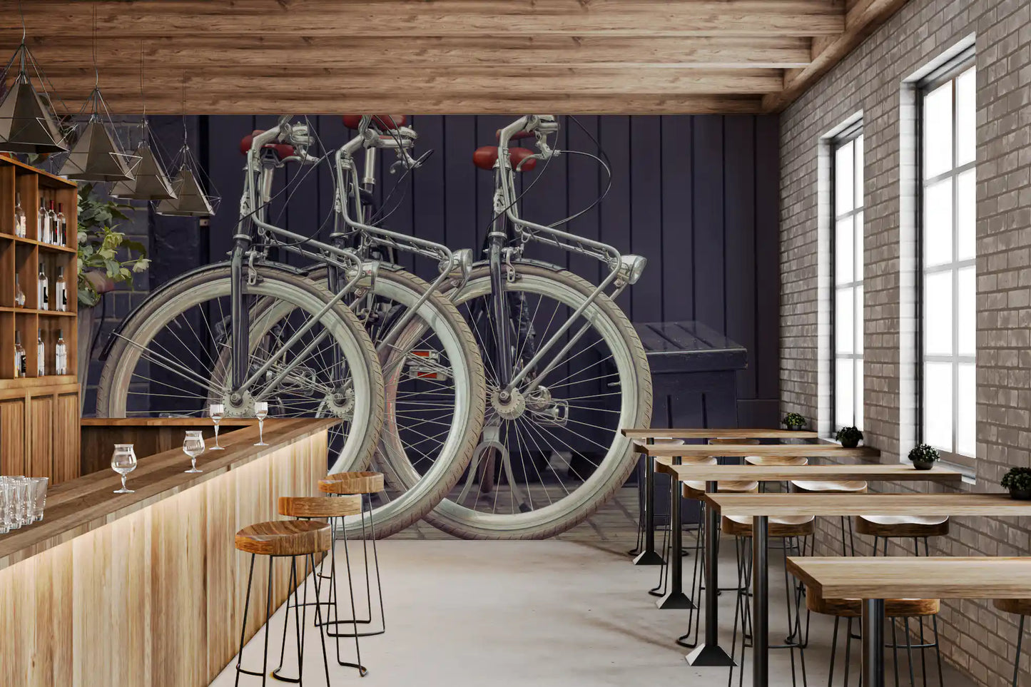 Vintage Urban Cycles Fototapeta Mural
