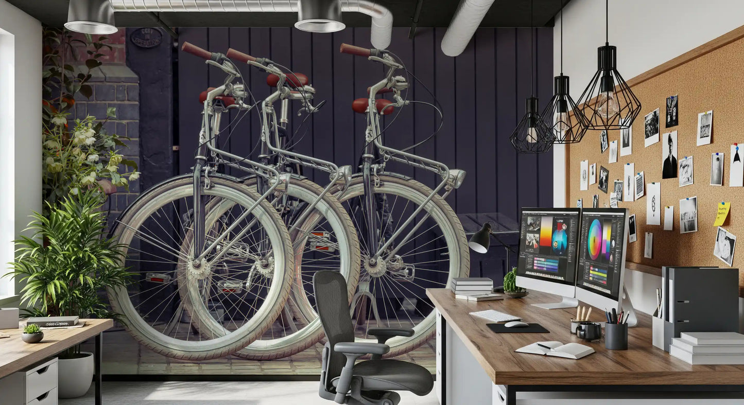 Vintage Urban Cycles Fototapeta Mural