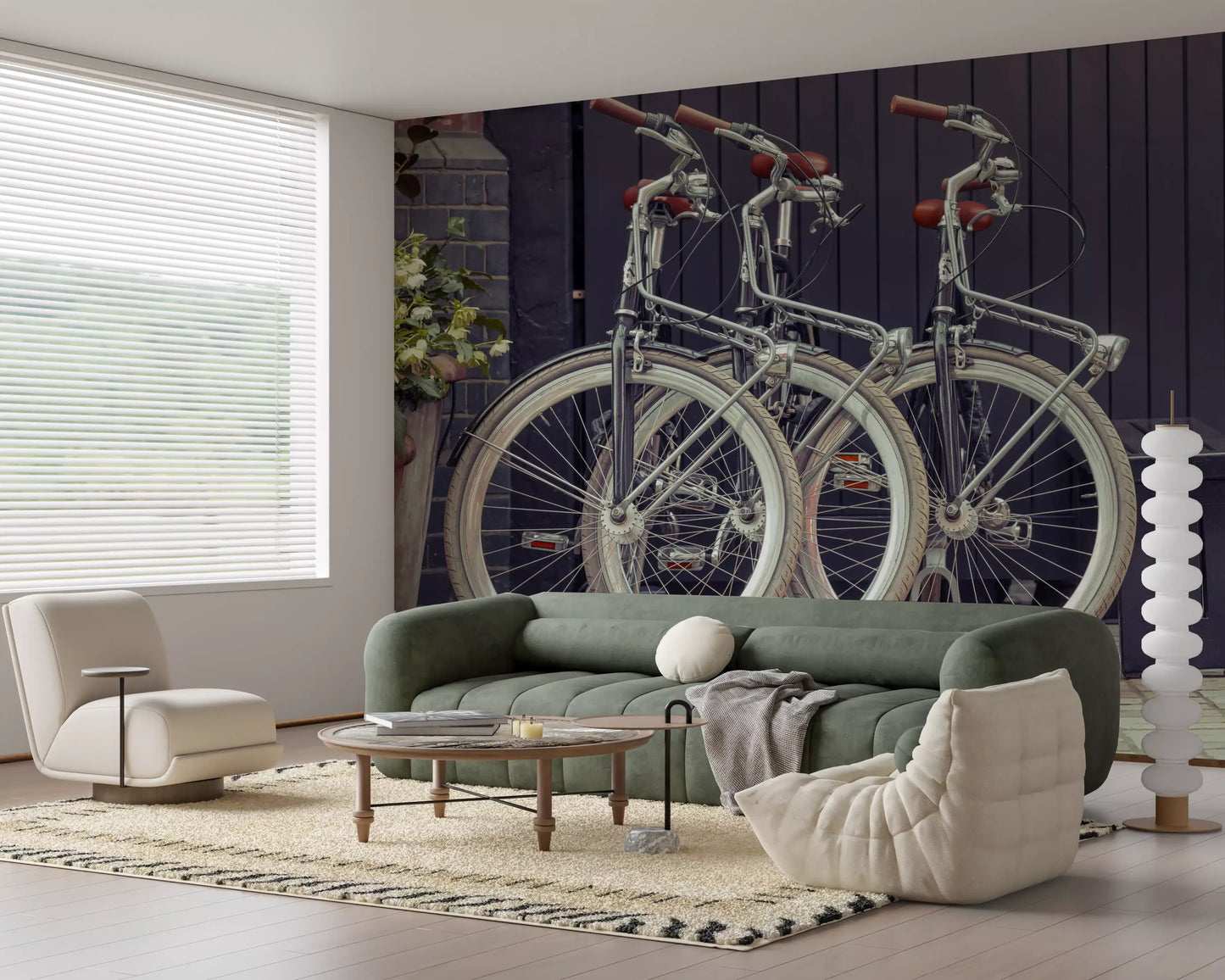 Vintage Urban Cycles Fototapeta Mural