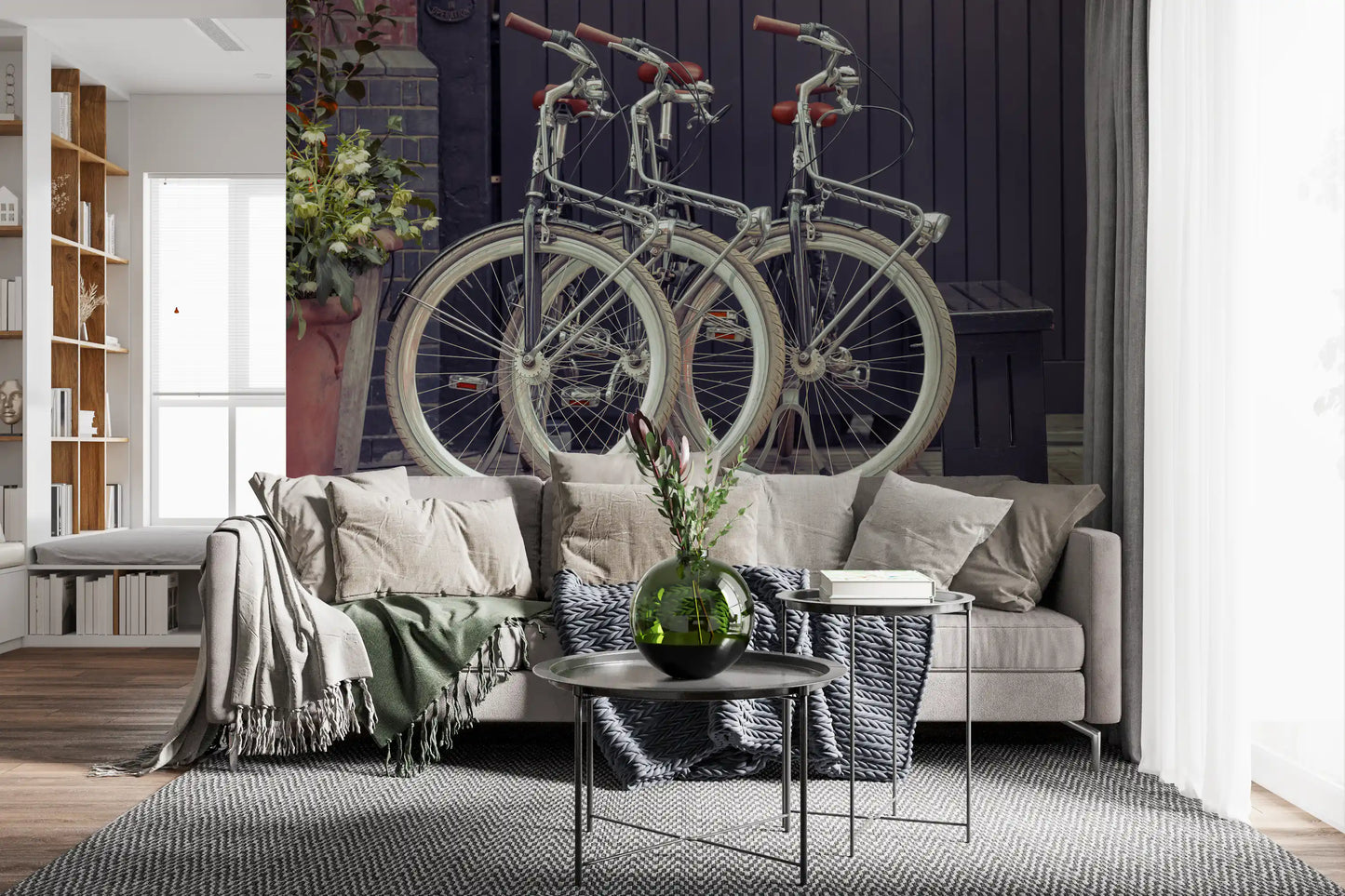 Vintage Urban Cycles Fototapeta Mural