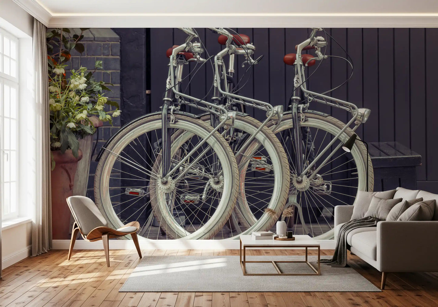 Vintage Urban Cycles Fototapeta Mural