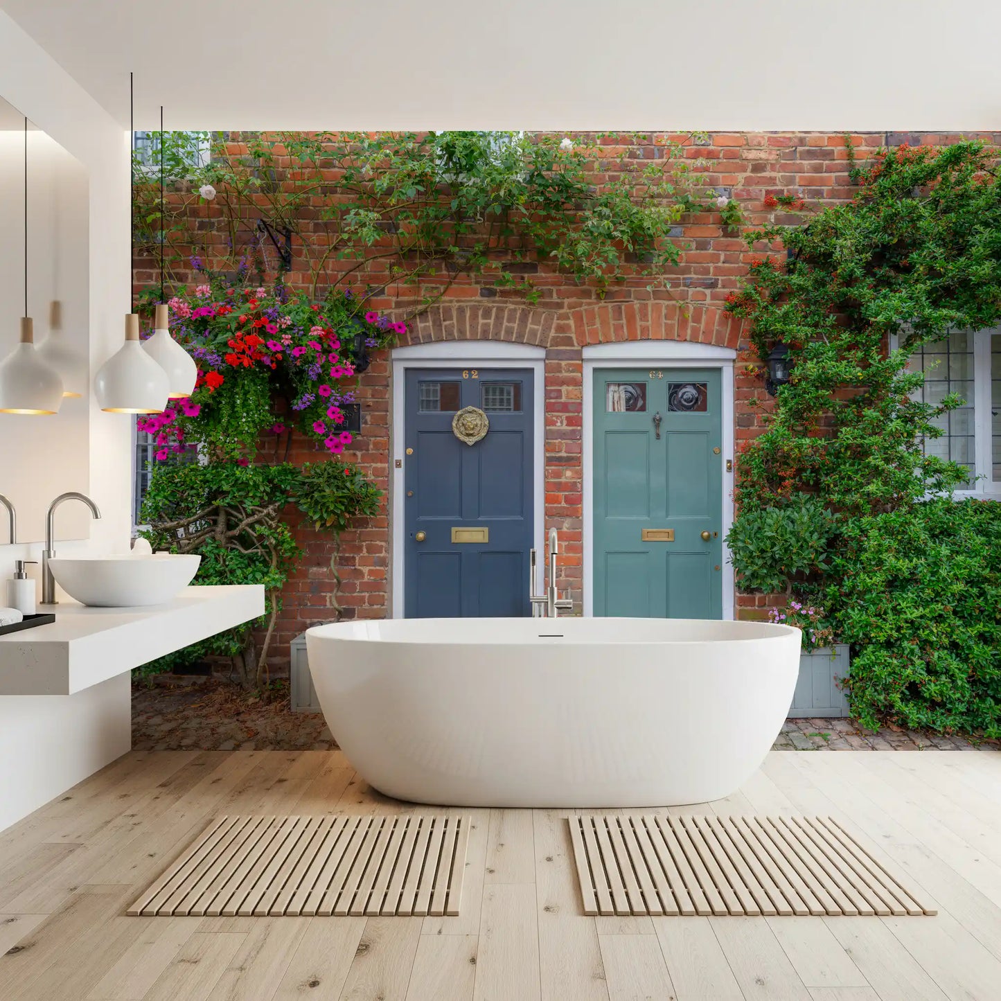 Fototapeta Brick & Bloom Doorways