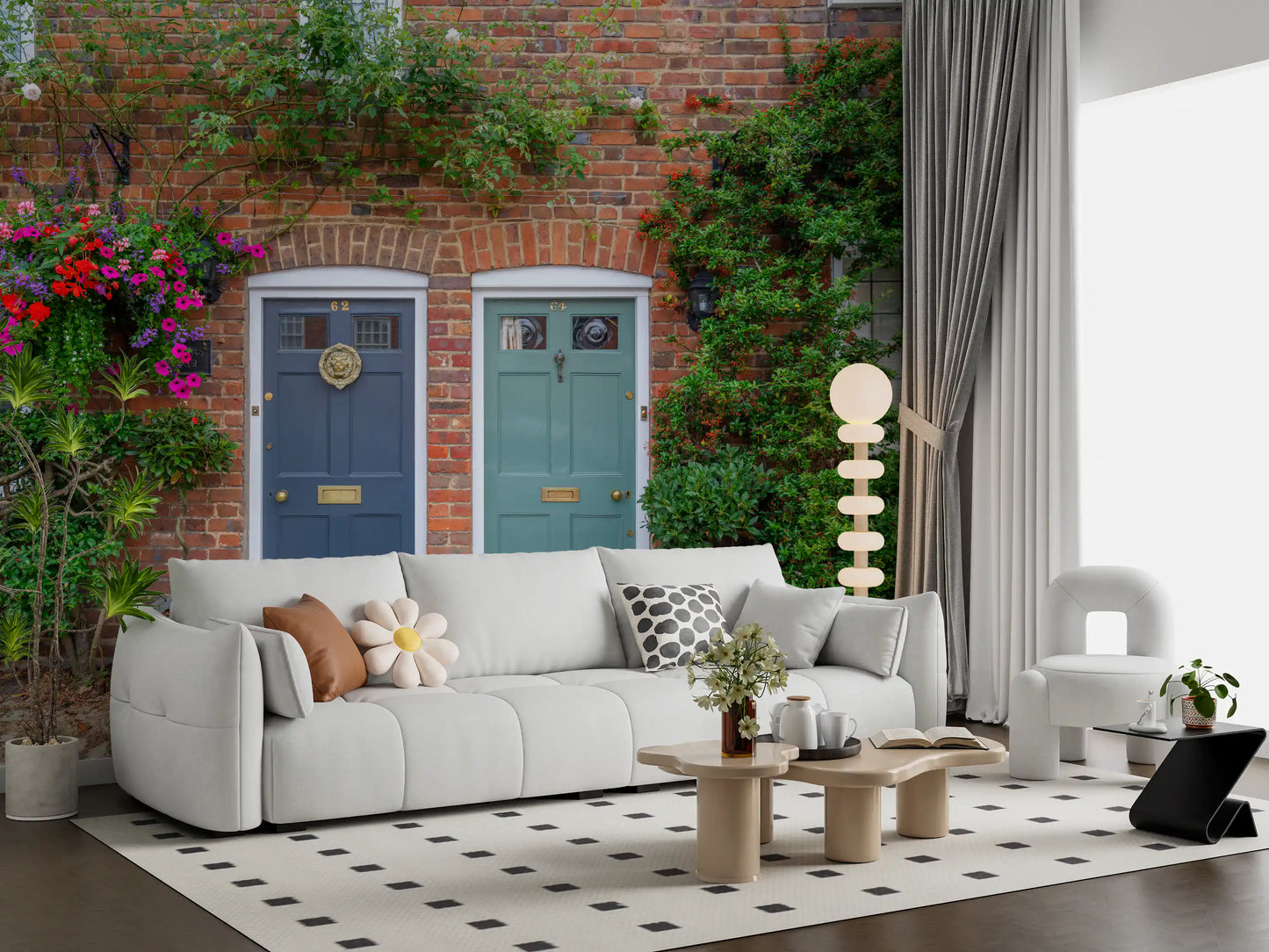 Fototapeta Brick & Bloom Doorways