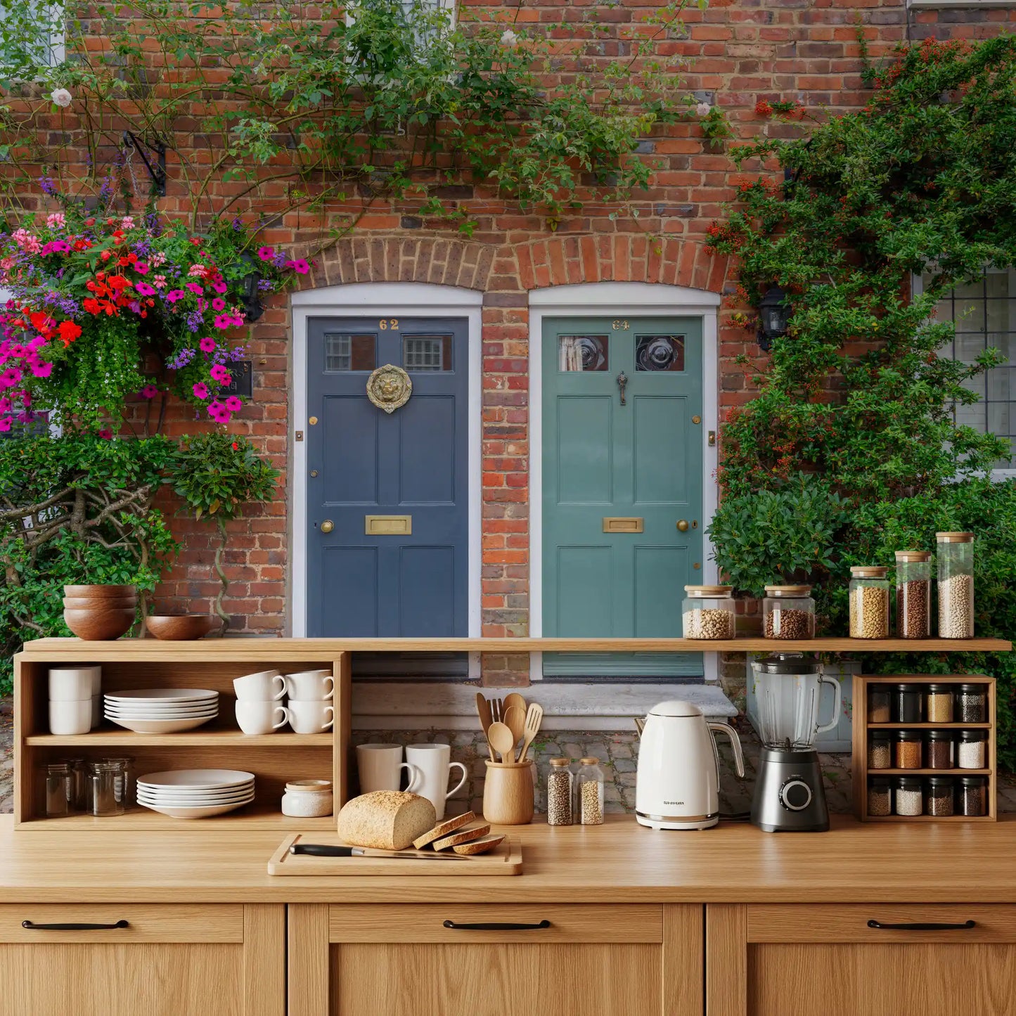 Fototapeta Brick & Bloom Doorways