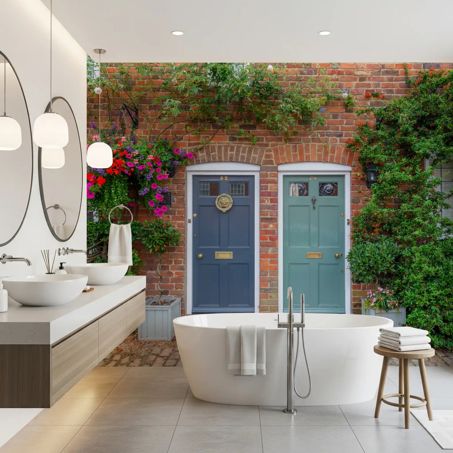 Fototapeta Brick & Bloom Doorways