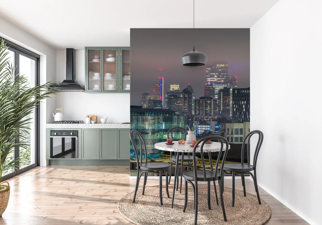 Metropolitan Haze Wall Mural