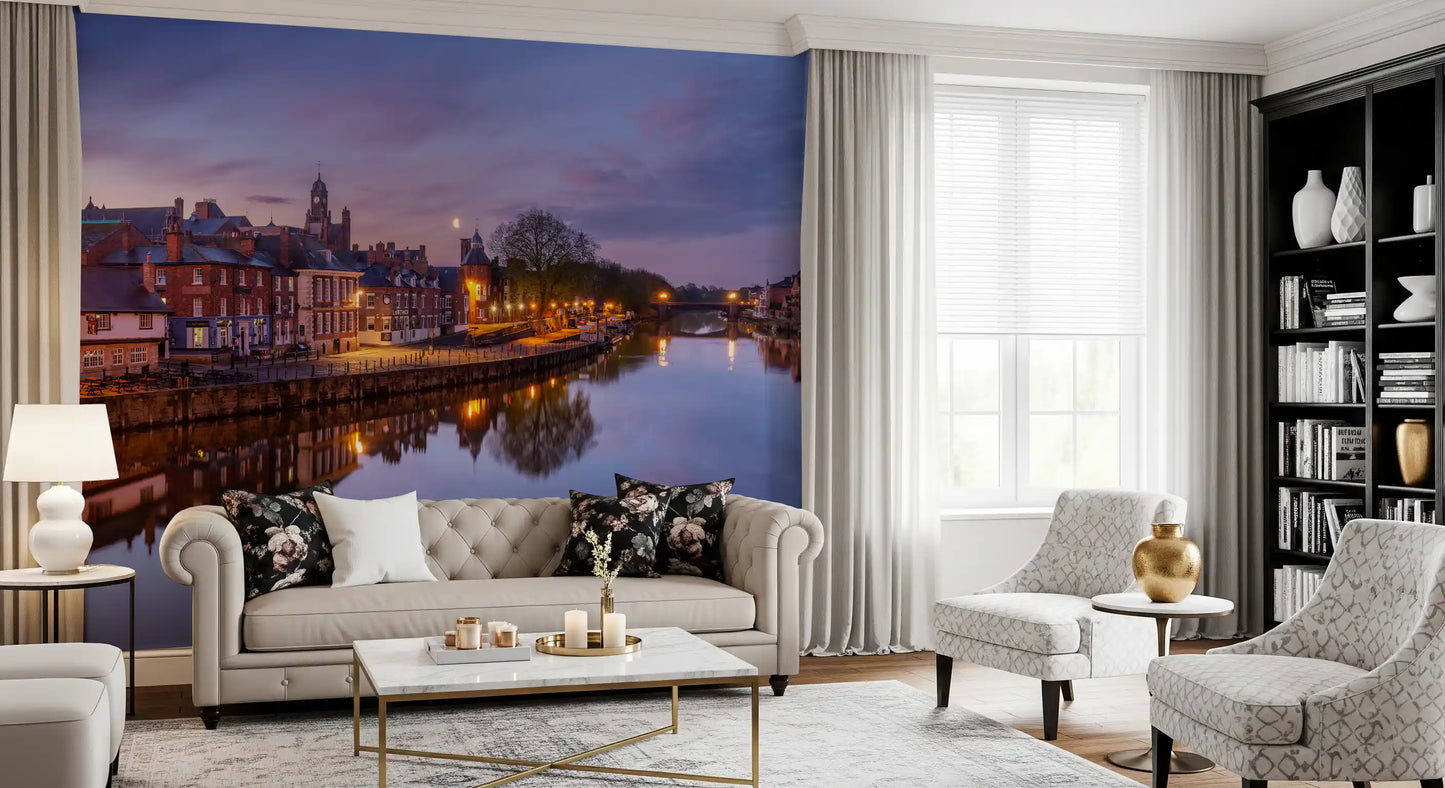 Riverside Dämmerungsleuchten Wandbild