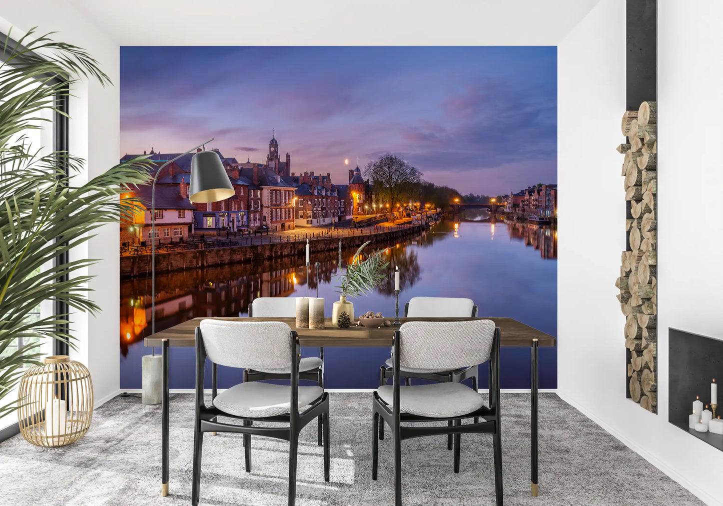 Riverside Dämmerungsleuchten Wandbild
