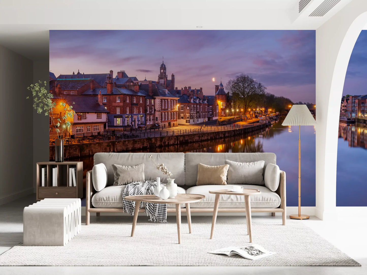 Riverside Dämmerungsleuchten Wandbild