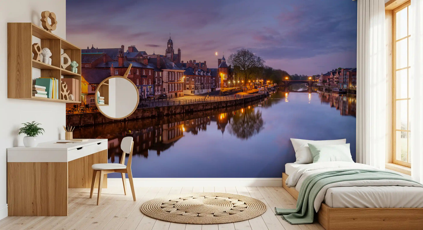 Riverside Dämmerungsleuchten Wandbild