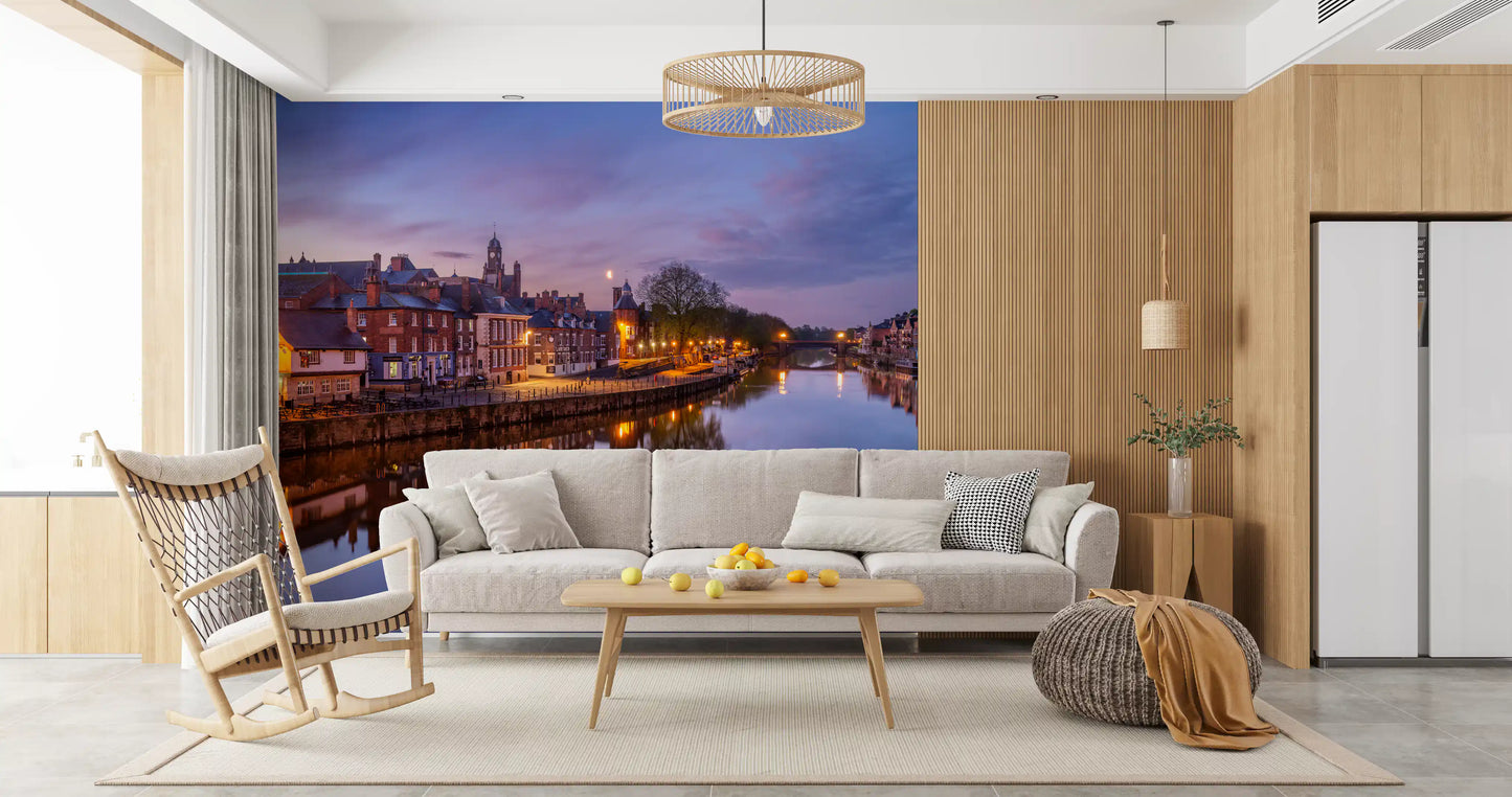Riverside Dämmerungsleuchten Wandbild