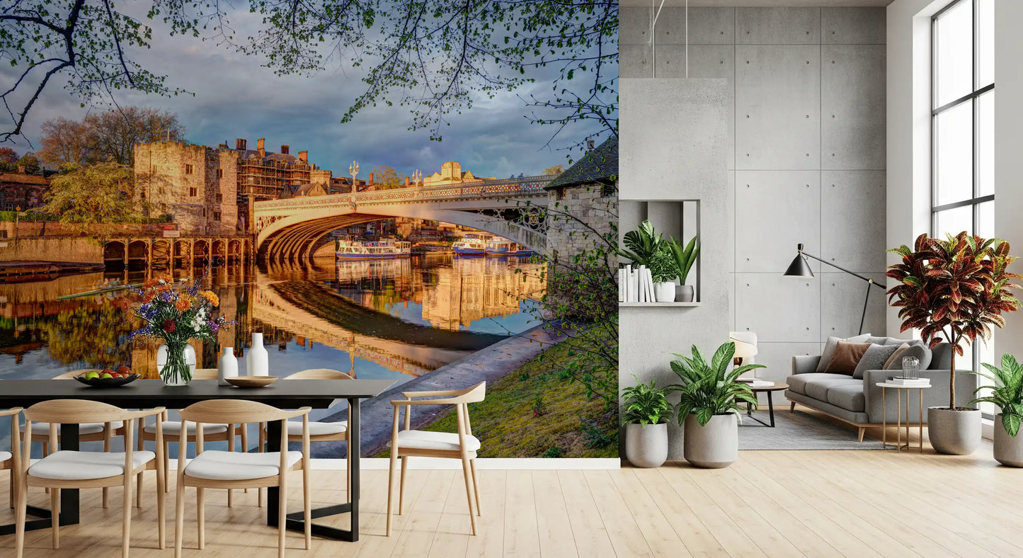 Yorks Goldener Flussreflexions-Wandbild