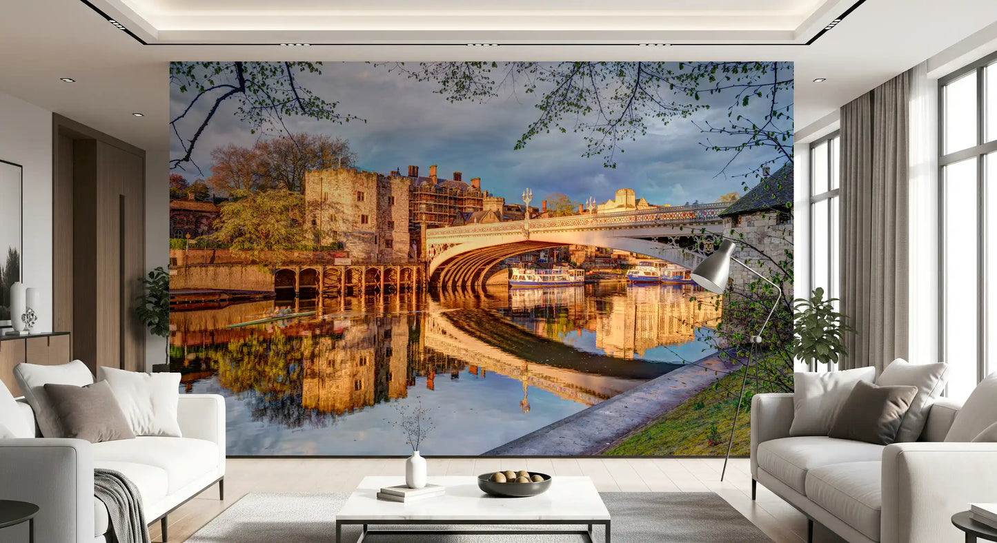 Yorks Goldener Flussreflexions-Wandbild